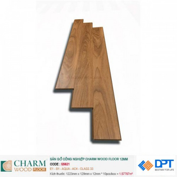 Sàn gỗ công nghiệp Charm S5621 12m