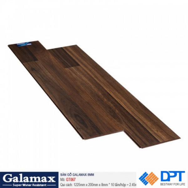 Sàn gỗ công nghiệp Galamax GT067 8mm