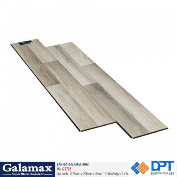 Sàn gỗ công nghiệp Galamax GT725 8mm