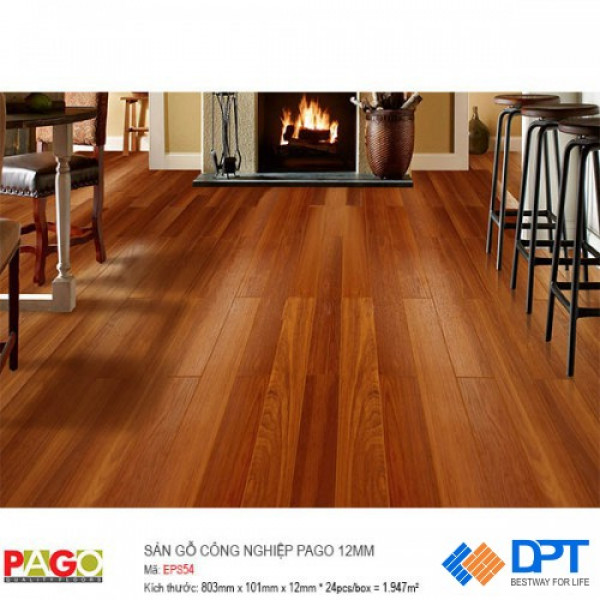 Sàn gỗ công nghiệp Pago EPS54 12mm
