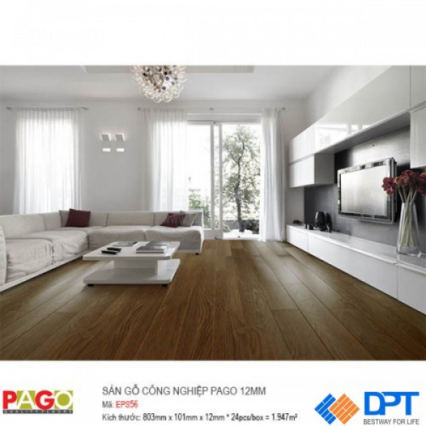Sàn gỗ công nghiệp Pago EPS56 12mm