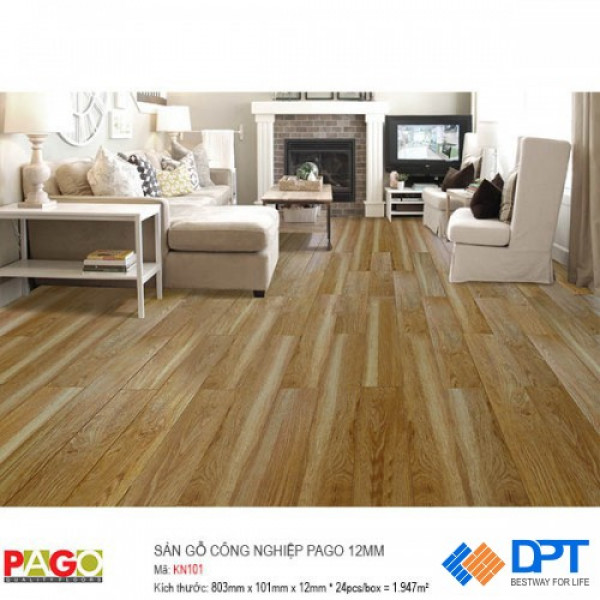 Sàn gỗ công nghiệp Pago KN101 12mm