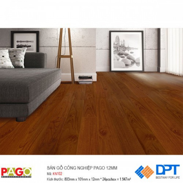 Sàn gỗ công nghiệp Pago KN102 12mm