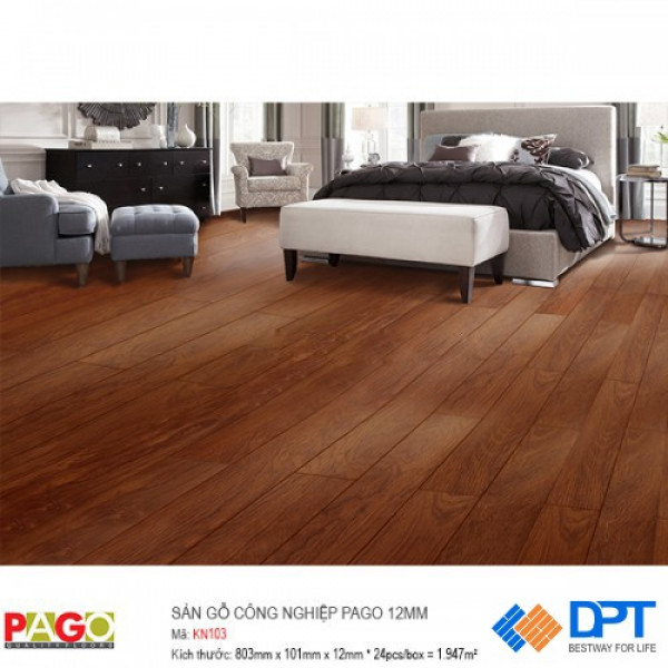 Sàn gỗ công nghiệp Pago KN103 12mm