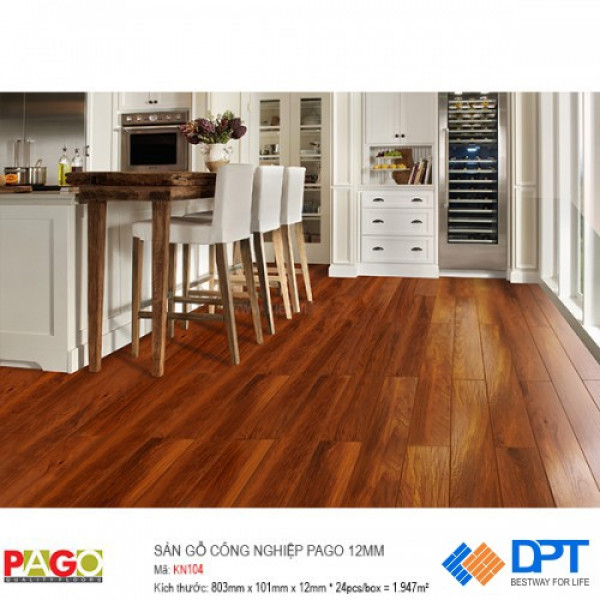 Sàn gỗ công nghiệp Pago KN104 12mm