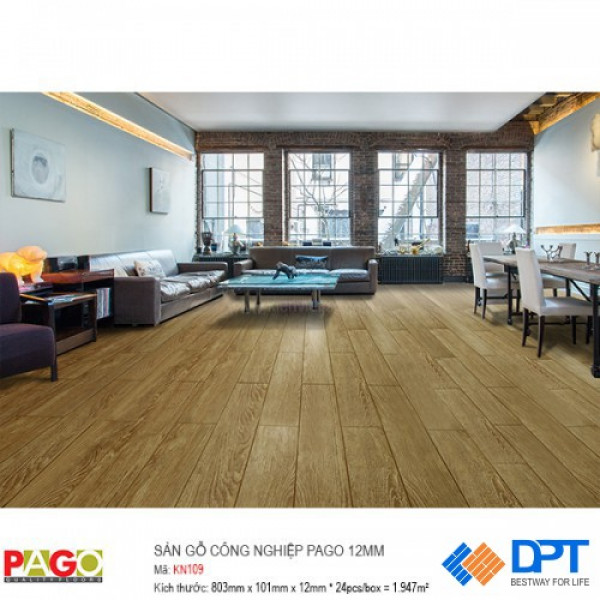 Sàn gỗ công nghiệp Pago KN109 12mm