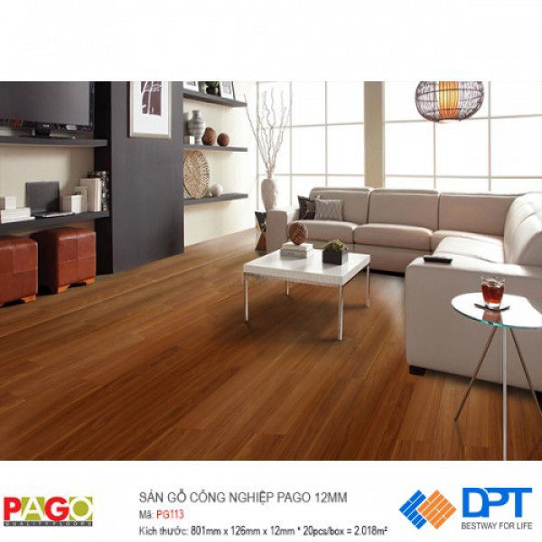Sàn gỗ công nghiệp Pago PG113 12mm