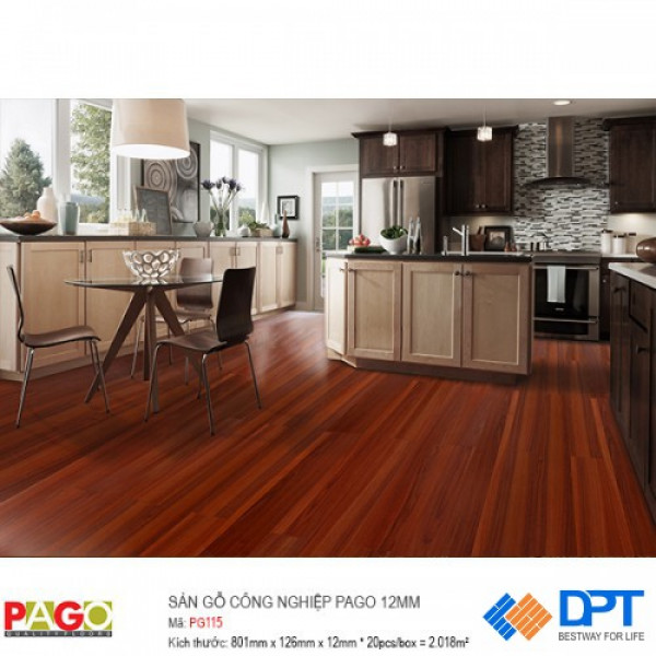 Sàn gỗ công nghiệp Pago PG115 12mm