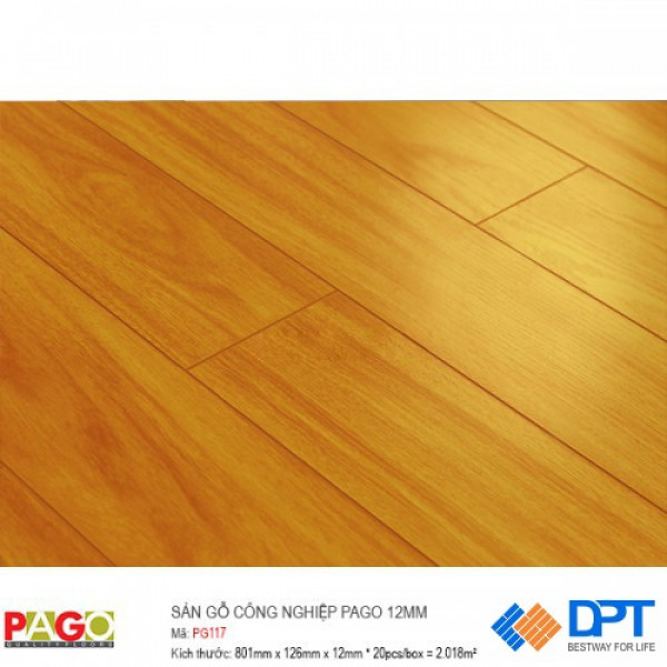 Sàn gỗ công nghiệp Pago PG117 12mm