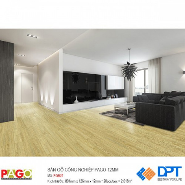 Sàn gỗ công nghiệp Pago PGB01 12mm