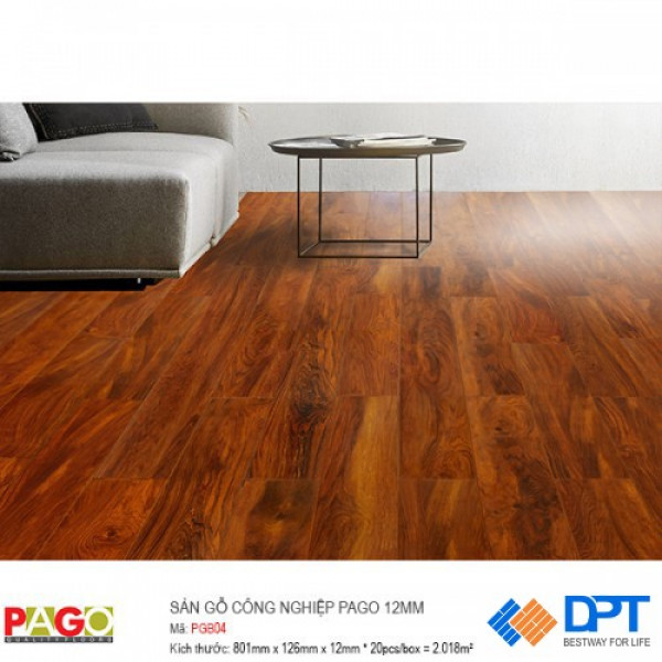 Sàn gỗ công nghiệp Pago PGB04 12mm