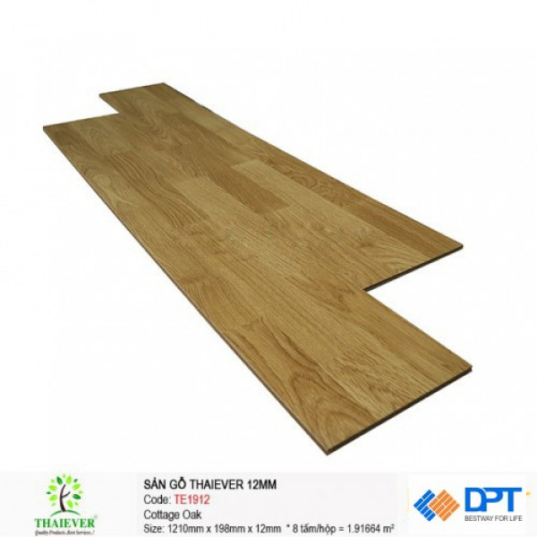Sàn gỗ công nghiệp Thaiever TE1912 Cottage Oak 12mm