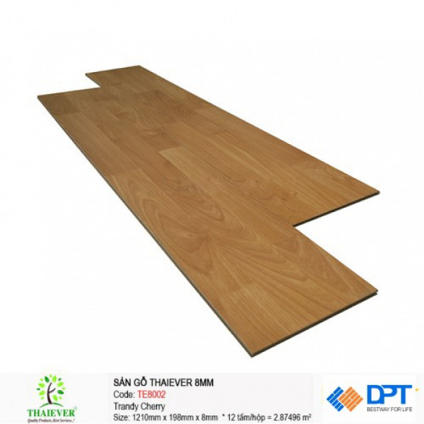 Sàn gỗ công nghiệp Thaiever TE8002 Trandy Cherry 8mm