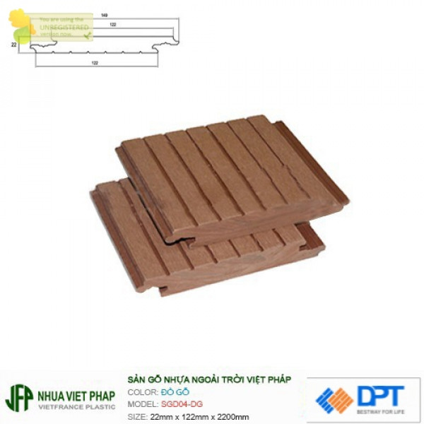 Sàn gỗ đặc việt pháp SGD04-DG 22x122mm
