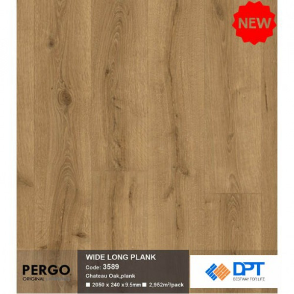 Sàn gỗ Pergo Wide long Blank 3589 9.5mm