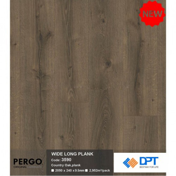Sàn gỗ Pergo Wide long Blank 3590 9.5mm