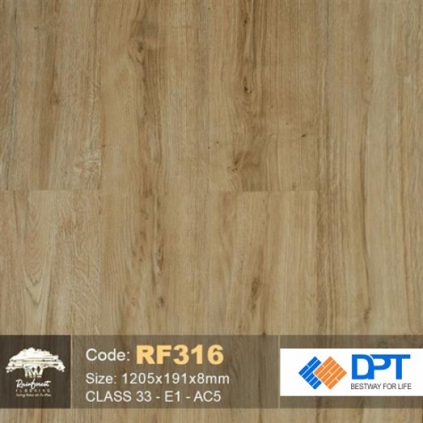 Sàn gỗ Rainforest RF316 AC5 8mm