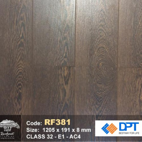 Sàn gỗ Rainforest RF381 AC4 8mm