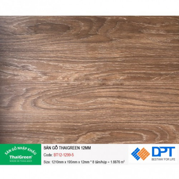 sàn gỗ thái công nghiệp ThaiGreen BT1212995 12mm
