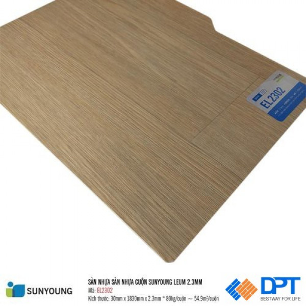 Sàn nhựa dán keo cuộn SunYoung EL2302 2.3mm