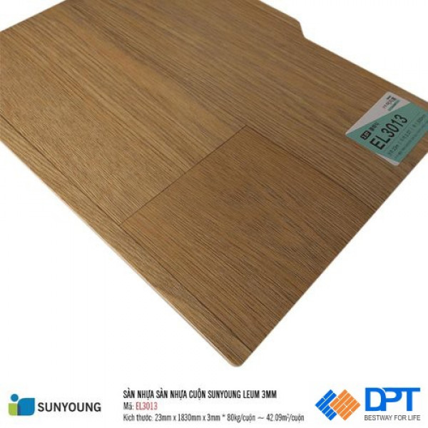 Sàn nhựa dán keo cuộn SunYoung EL3013 3mm