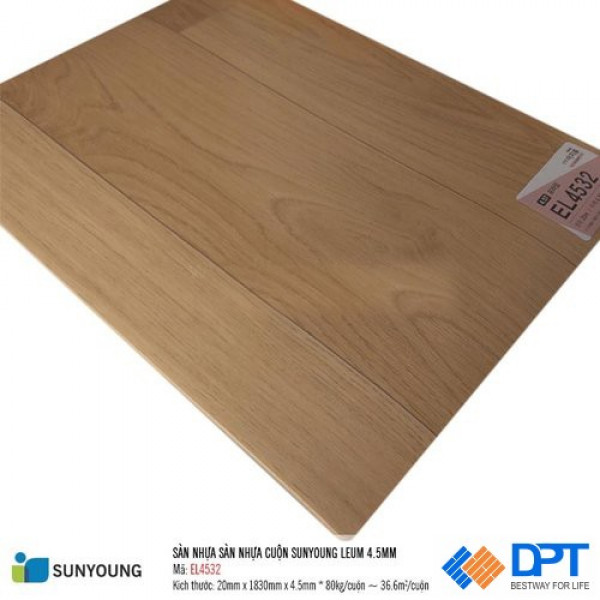 Sàn nhựa dán keo cuộn SunYoung EL4532 4.5mm