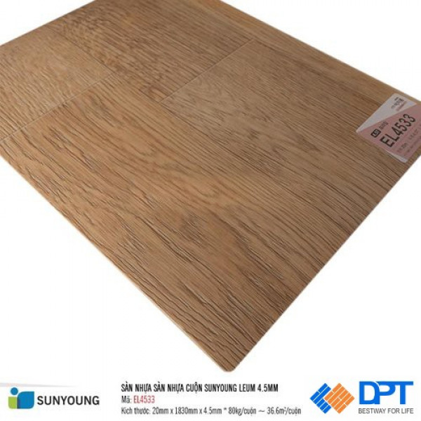 Sàn nhựa dán keo cuộn SunYoung EL4533 4.5mm