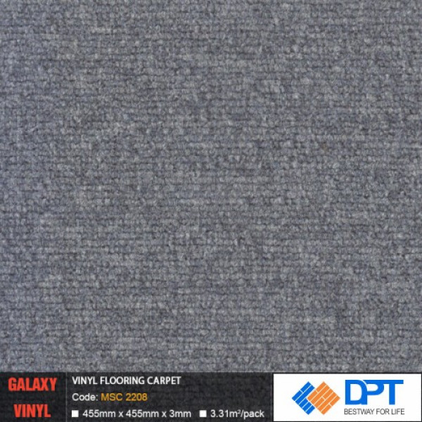 Sàn nhựa dán keo Galaxy vân Thảm MSC 2208 3mm