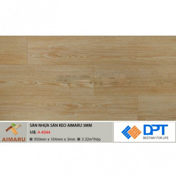 Sàn nhựa dán keo vân gỗ Aimaru A4044 3mm